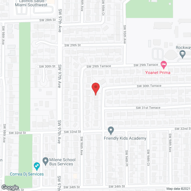 Map of the neighborhood around Villa Oni, Inc