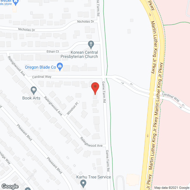 Map of the neighborhood around Heavenly Foster Care