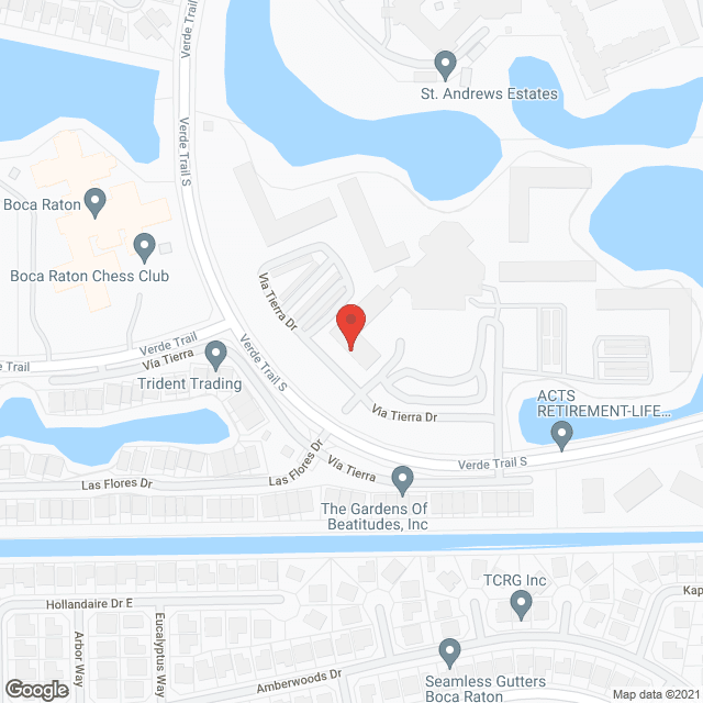 Map of the neighborhood around Oakbridge Terrace AL Residences (St. Andrews)
