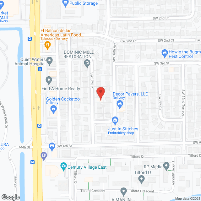Map of the neighborhood around Open Heart Retirement Home Inc