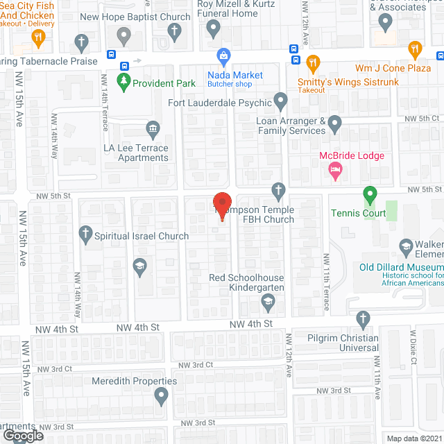 Map of the neighborhood around King and Queen Boarding Home