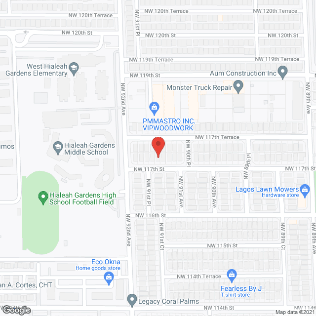 Map of the neighborhood around Two Sisters Home Care III