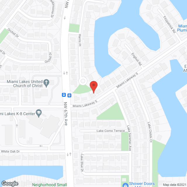 Map of the neighborhood around Four Seasons Elder Care ALF, Inc