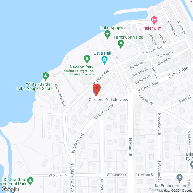 Map of the neighborhood around The Gardens at Lakeview