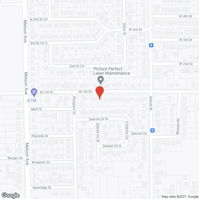 Map of the neighborhood around Stephanie's Love and Care Facility