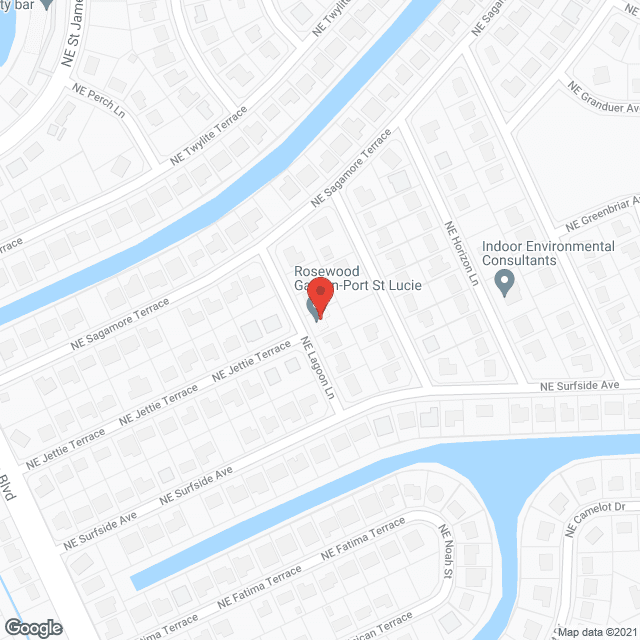 Map of the neighborhood around Rosewood Gardens Inc