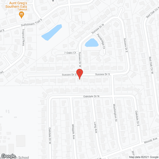 Map of the neighborhood around Jabot's Assisted Living, Inc
