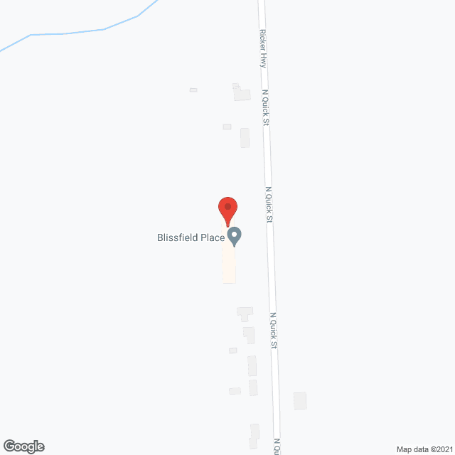 Map of the neighborhood around Blissfield Place