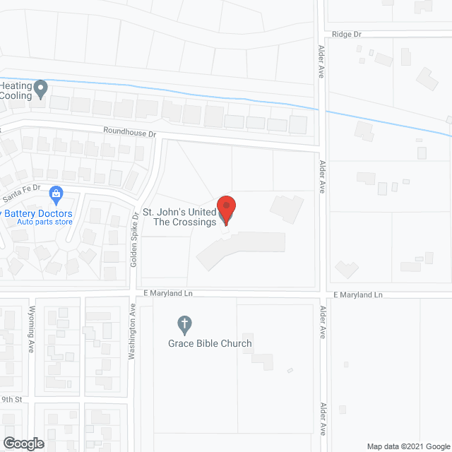 Map of the neighborhood around Browns Landing at the Crossings
