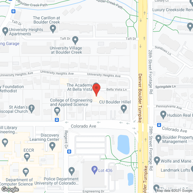 Map of the neighborhood around The Academy at Bella Vista