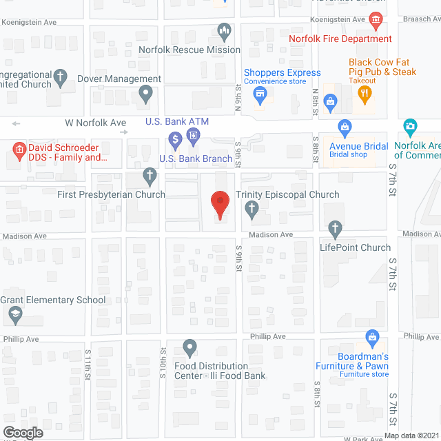 Map of the neighborhood around Improved Living, Inc House 1