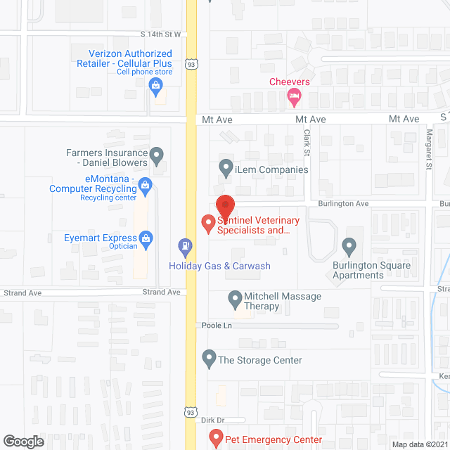 Map of the neighborhood around Country Home Estate