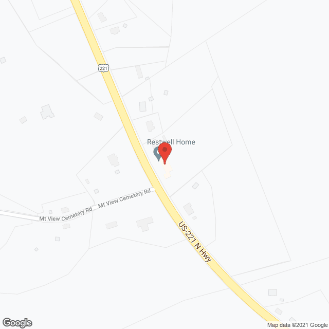 Map of the neighborhood around Restwell Home