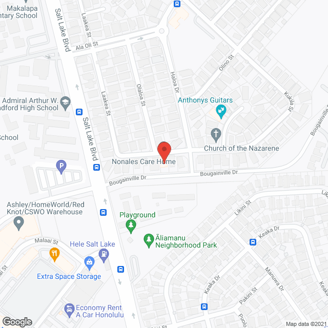 Map of the neighborhood around Nonales'