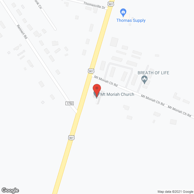 Map of the neighborhood around Covenant Care