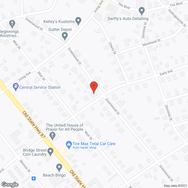 Map of the neighborhood around Holt Family Care