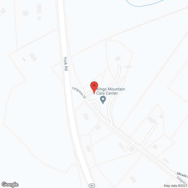 Map of the neighborhood around Kings Mountain Care Center, Inc