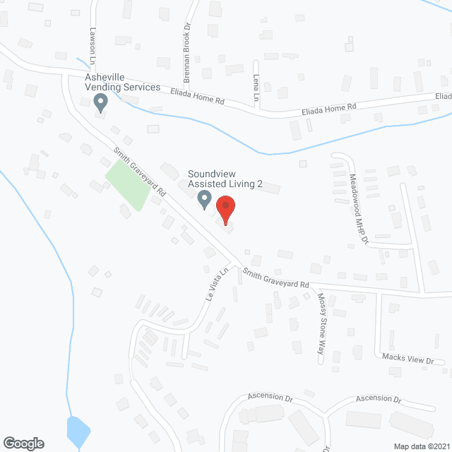 Map of the neighborhood around Soundview Assisted Living