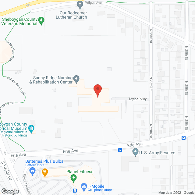 Map of the neighborhood around Taylor Park Senior Apartments