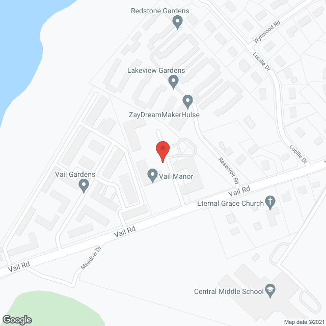 Map of the neighborhood around Vail Manor