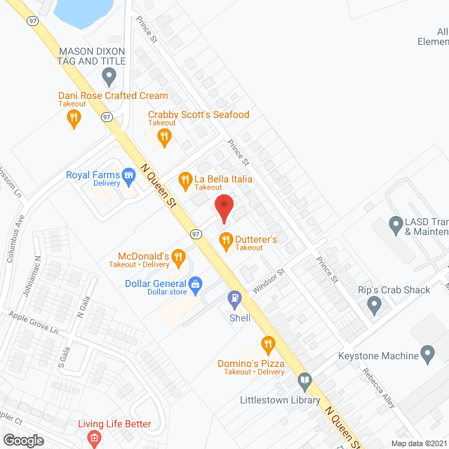 Map of the neighborhood around Morning Glory Assisted Living