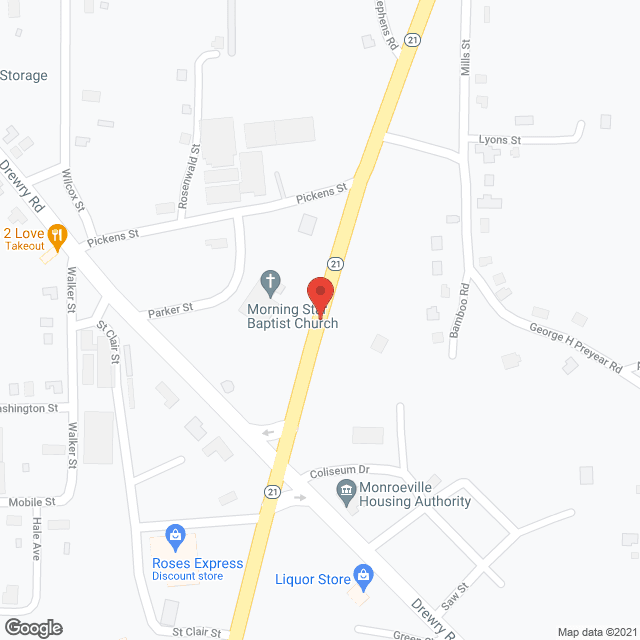 Map of the neighborhood around The Meadows of Monroeville