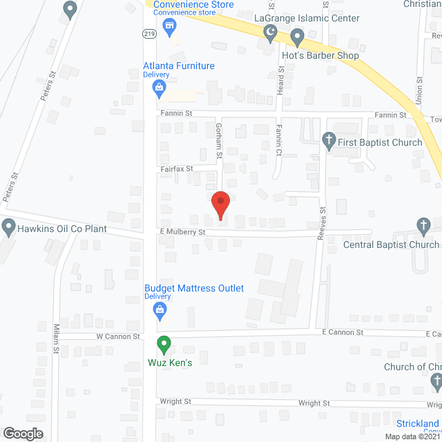 Map of the neighborhood around Safe Haven Transitional Home