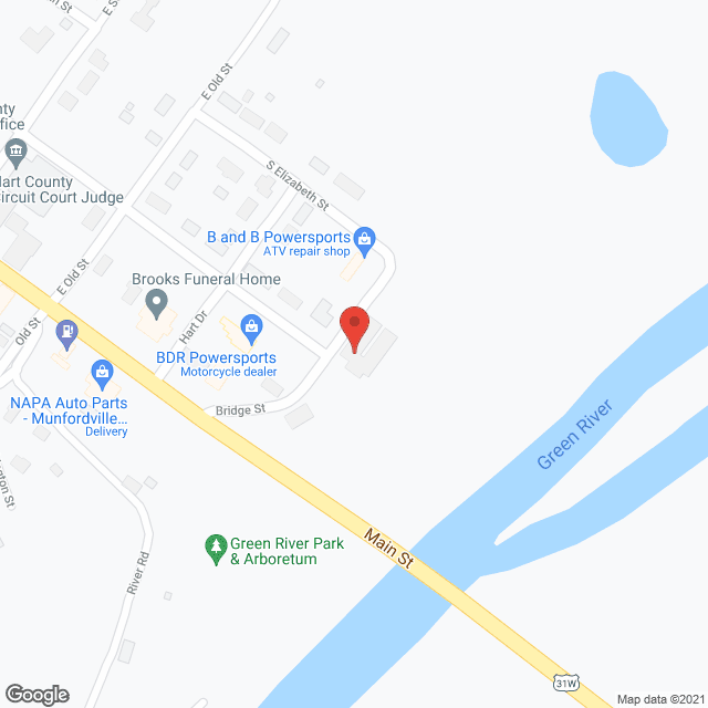 Map of the neighborhood around HART COUNTY MANOR