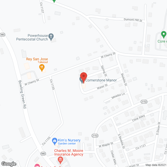 Map of the neighborhood around Cornerstone Manor, LLC