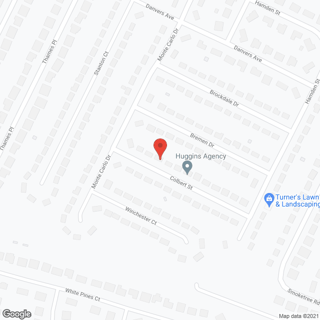 Map of the neighborhood around GODS CHILD PCH