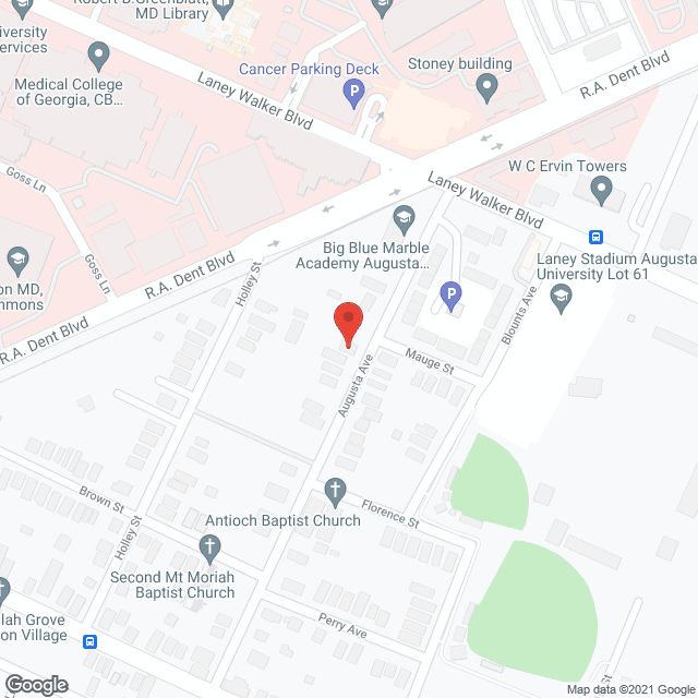 Map of the neighborhood around The Blossom