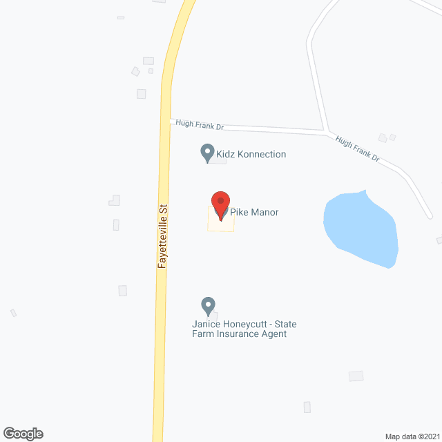 Map of the neighborhood around Pike Manor