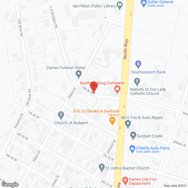Map of the neighborhood around JEHOVAH-JIREH PERSONAL CARE HOME
