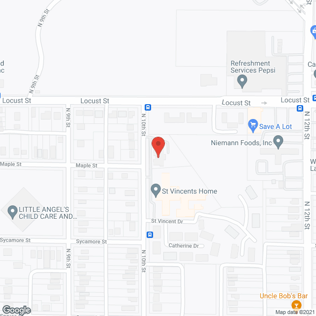 Map of the neighborhood around Casita Catherine AL
