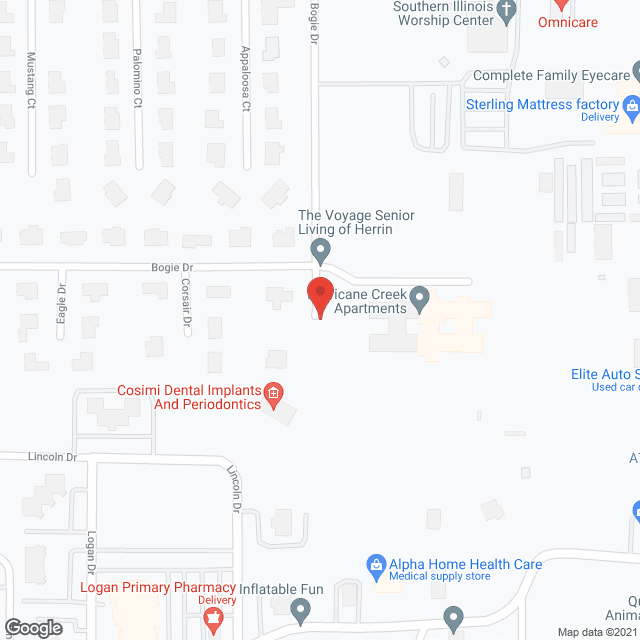 Map of the neighborhood around The Voyage
