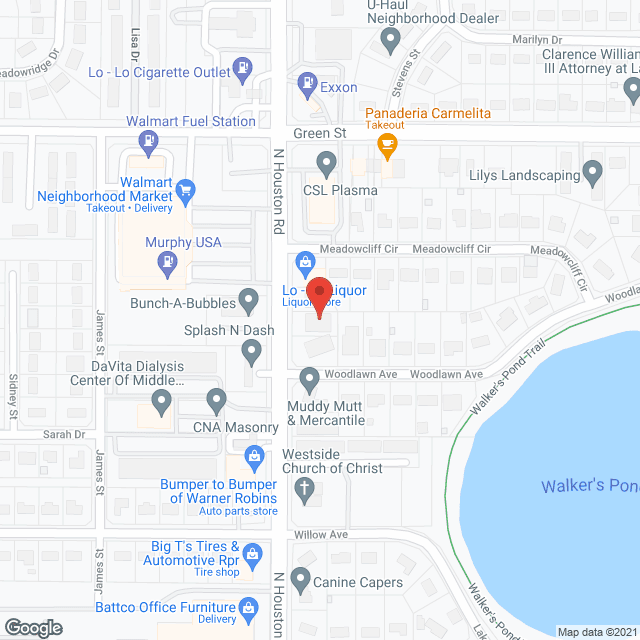 Map of the neighborhood around Gramps N Grannies II