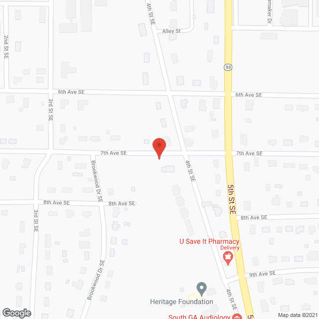 Map of the neighborhood around Burst of Joy