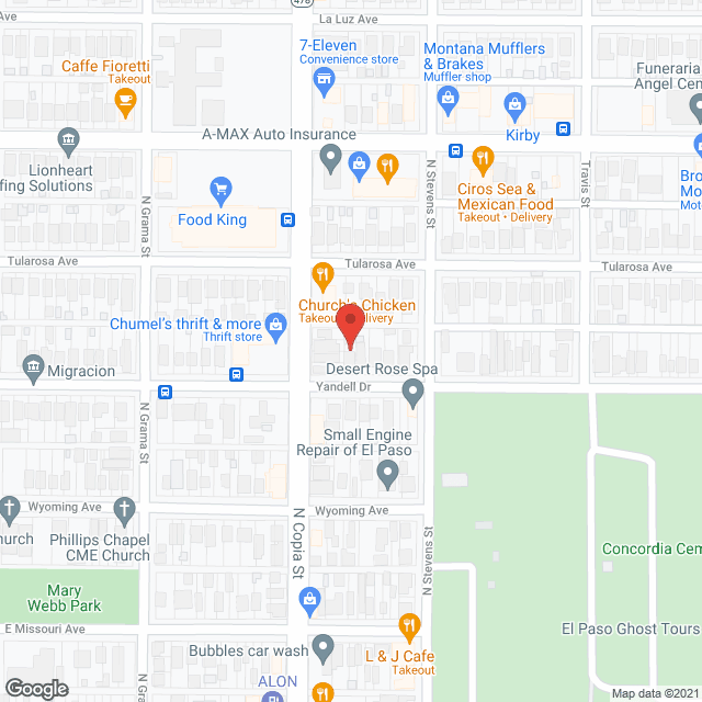 Map of the neighborhood around Genesis Home Care