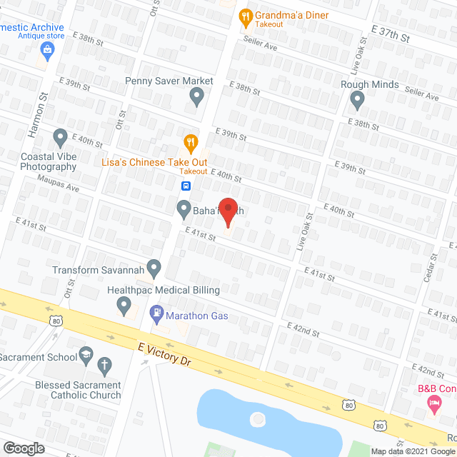 Map of the neighborhood around B and J PCH