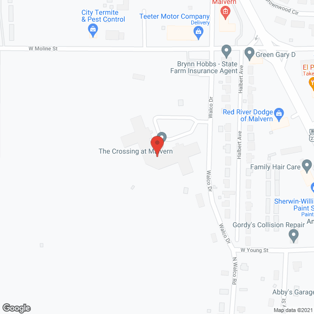 The Crossing at Malvern in google map