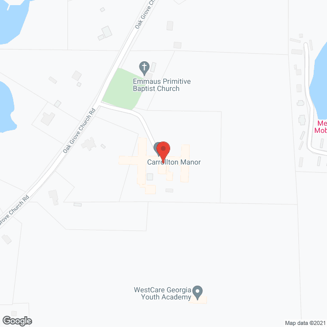 Map of the neighborhood around Carrollton Manor