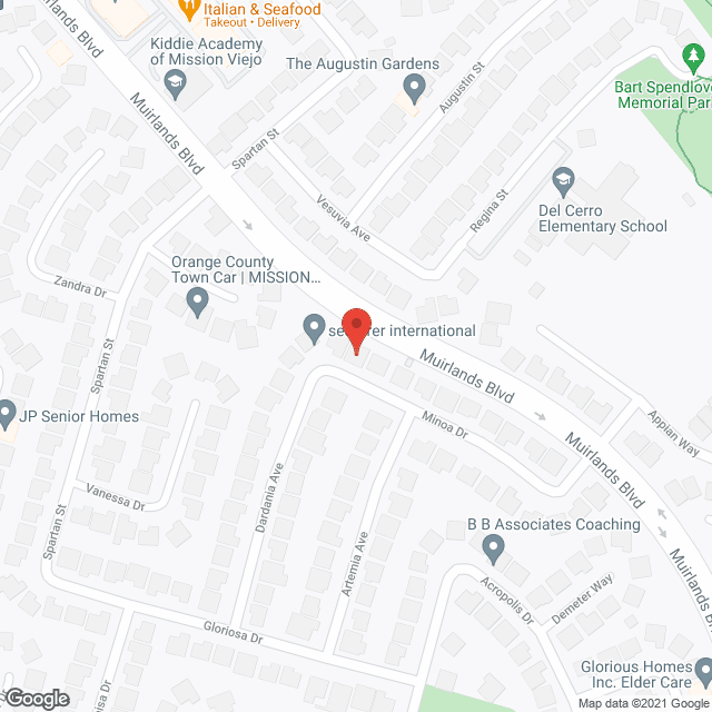 Map of the neighborhood around B and B Country Manor III