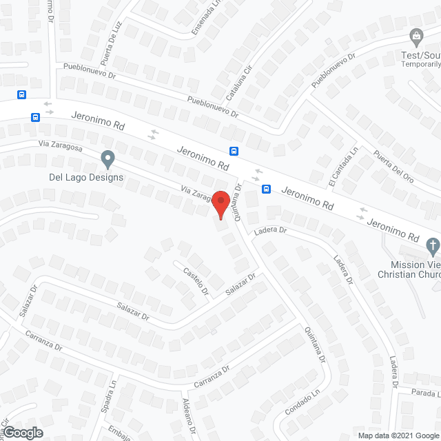 Map of the neighborhood around Shaline Care IV