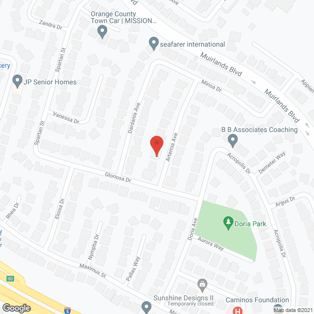 Map of the neighborhood around Shalin Care III