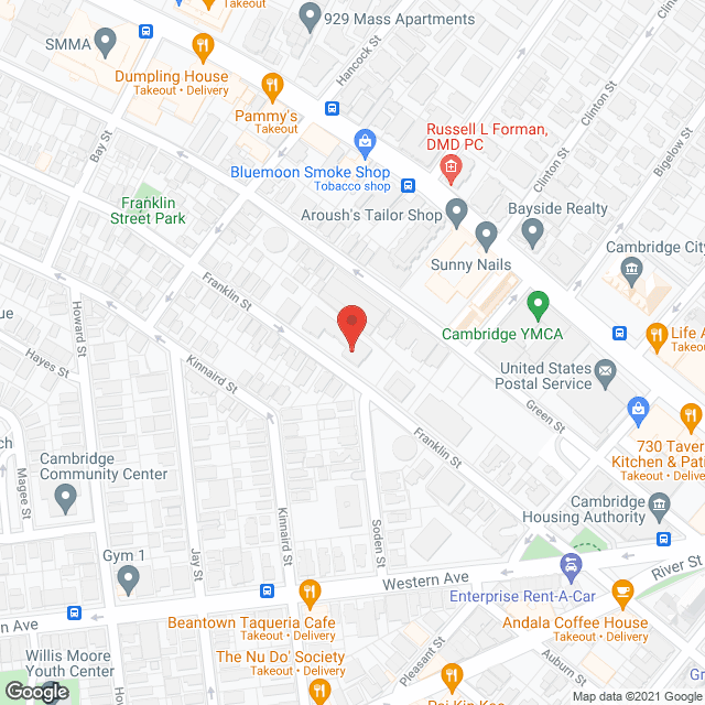 Map of the neighborhood around Cambridge Court Apartments