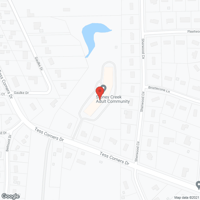 Map of the neighborhood around Stoney Creek Adult Community