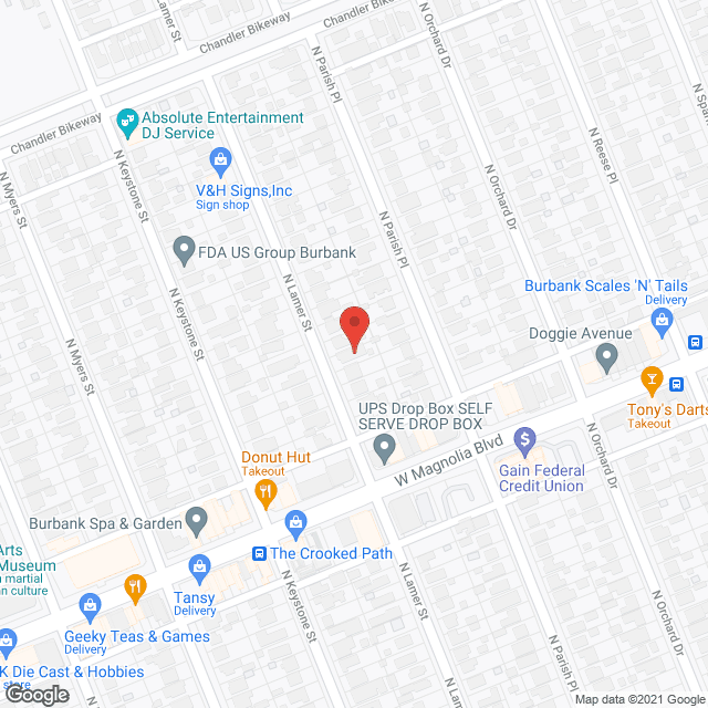 Map of the neighborhood around E and E SUNSHINE MANOR