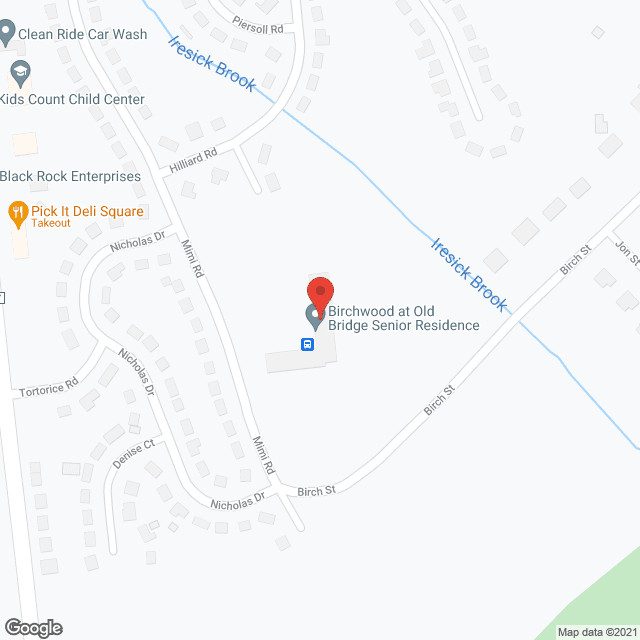 Map of the neighborhood around Birchwood at Old Bridge