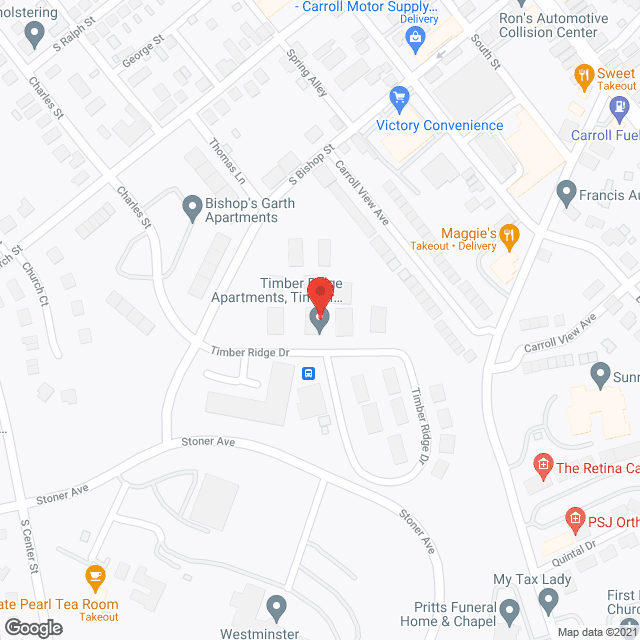 Map of the neighborhood around Timber Ridge and Ridge Residences