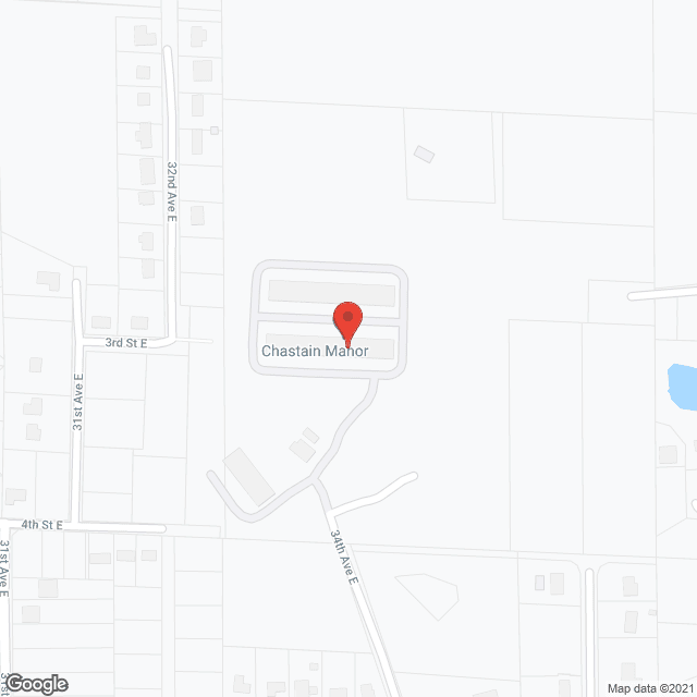 Map of the neighborhood around Chastain Manor